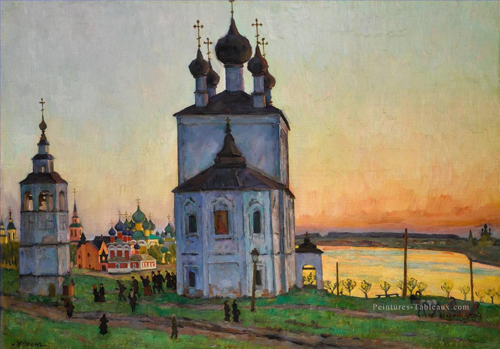 THE ANCIENT TOWN OF UGLICH Konstantin Yuon Peintures à l'huile